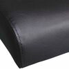 vidaXL Kanapa rozkładana z dwiema poduszkami, sztuczna sk&oacute;ra, czarna