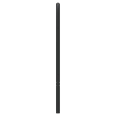 vidaXL Metalowe wezgłowie, czarne, 135 cm