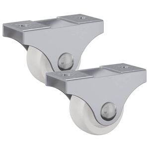 vidaXL W&oacute;zek 2 szt. Biały 42 x 11,5 x 29 mm Żelazo