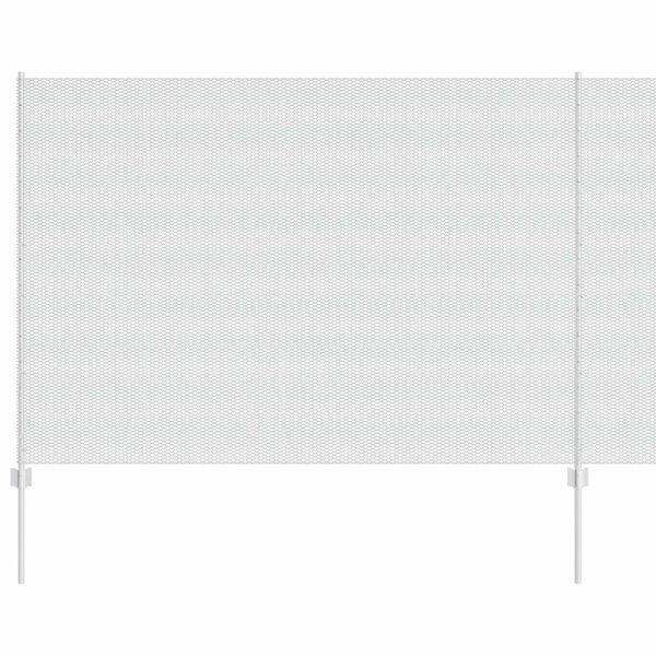 vidaXL Ogrodzenie z słupkiem Srebrny 1,5 x 25 m Stal