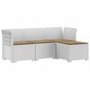 vidaXL Sofa ogrodowa dla 4 os&oacute;b z poduszkami w stylu rattanowym PP