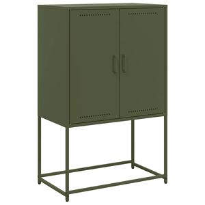 vidaXL Szafka, oliwkowa, 68,5x38,5x107 cm, stal