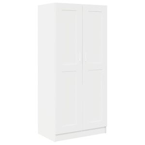 vidaXL Szafa, biała, 82,5x51,5x180 cm, materiał drewnopochodny