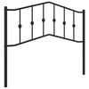 vidaXL Metalowe wymienne wezgłowie, czarne, 107 cm