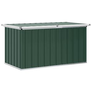 vidaXL Skrzynia ogrodowa zielona 129x67x65 cm