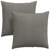 vidaXL Poduszki na sofę 2 pcs Jasnoszary 80 x 80 cm Tkanina sztruksowa
