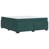 vidaXL Ramka ł&oacute;żka z materacem Ciemna zieleń 180 x 200 cm tkanina