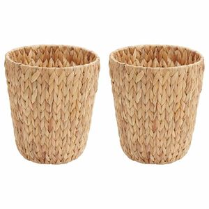 vidaXL Kosze na papierowe odpady 2 pcs Naturalny 26 x 26 x 29 cm