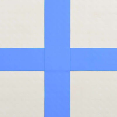 vidaXL Mata gimnastyczna z pompką, 400x100x20 cm, PVC, niebieska