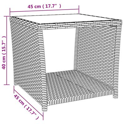 vidaXL 3-cz. zestaw mebli ogrodowych z poduszkami, szary rattan PE