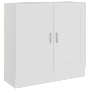vidaXL Regał na książki, biel 82,5x30,5x80 cm, materiał drewnopochodny