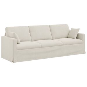 vidaXL Sofa Kremowy 228 x 78 x 80 cm Aksamit