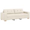 vidaXL Sofa 3 pcs Beżowy Tkanina lniana