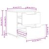 vidaXL Szafka nocna "VISNES" Dąb Sonoma 45x40x50 cm Drewno klejone