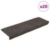 vidaXL Maty na schody samoprzylepne 20 szt. 65x21x4 cm antracytowe