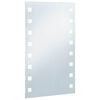 vidaXL Ścienne lustro łazienkowe z LED, 60 x 100 cm