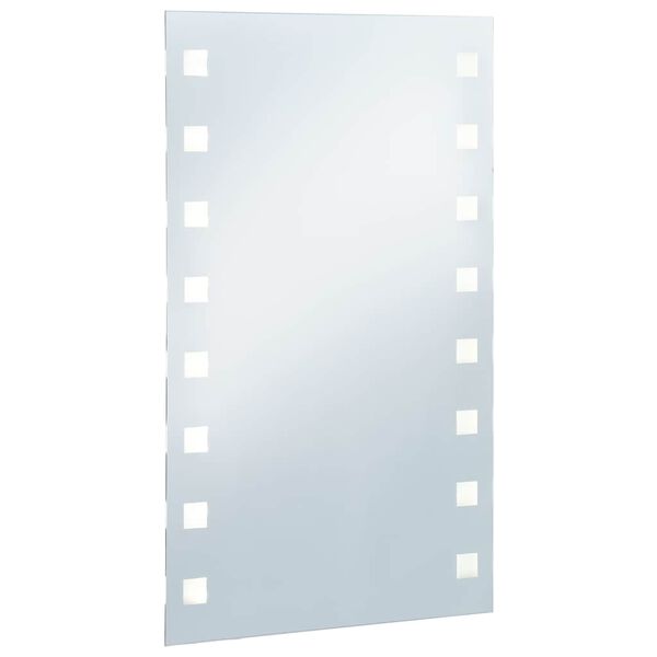 vidaXL Ścienne lustro łazienkowe z LED, 60 x 100 cm