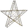 vidaXL Gwiazda świąteczna 3D 120 LED Ciepła biel 55 x 53,5 x 10 cm
