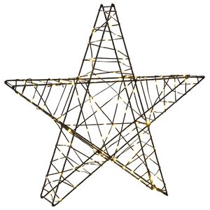 vidaXL Gwiazda świąteczna 3D 120 LED Ciepła biel 55 x 53,5 x 10 cm