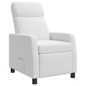 vidaXL Fotel recliner Biały tkanina