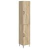 vidaXL Zestaw szafek 2 pcs dąb Sonoma 33 x 34,5 x 89,5 cm
