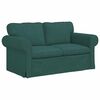 vidaXL Sofa 2 pcs Ciemna zieleń
