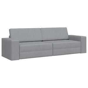 vidaXL Sofa Bed Jasnoszary 245 x 78 x 77 cm tkanina