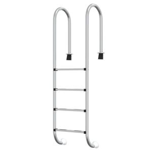 vidaXL Drabinka do basenu, 54x38x184,5 cm, stal nierdzewna 304