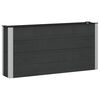 vidaXL Podniesiona rabata ogrodowa Czarny 150 x 30 x 72 cm alu.