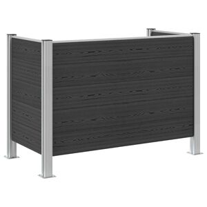 vidaXL Ogrodzenie na Kosz na Śmieci Szary 161 x 85 x 115 cm