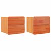 vidaXL Stolik nocny 2 szt. Brązowy 39 x 34 x 33 cm Lite drewno sosnowe