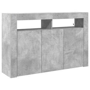 vidaXL Bufet Betonowy szary 116 x 30 x 75 cm Drewno inżynieryjne