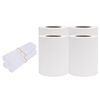 vidaXL Osłony na ogrodzenie, 4 szt., PVC, 35x0,19 m, białe