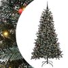 vidaXL Sztuczna choinka z podstawą Zielony 180 cm PVC, plastik i stal