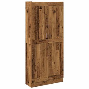 vidaXL Szafka, stare drewno, 82,5x30,5x185cm, materiał drewnopochodny