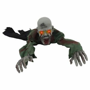 vidaXL Dekoracja halloweenowa zombie SPOOKA zielony 110 x 50 x 21 cm