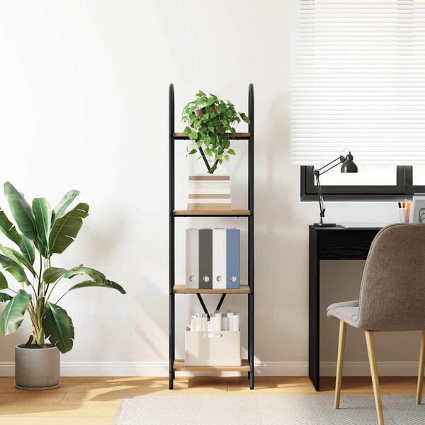 vidaXL P&oacute;łka na książki Dąb rzemieślniczy 40 x 30 x 146 cm