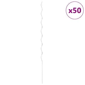 vidaXL Spiralne podp&oacute;rki do roślin, 50 szt, 170 cm, galwanizowana stal