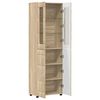 vidaXL Highboard Dąb Sonoma 60 x 35 x 182 cm Materiał drewnopochodny