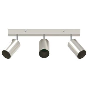 vidaXL Reflektor sufitowy Z reflektorami Nikiel 38 x 6 x 16 cm Metal