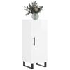 vidaXL Szafka, biała, połysk, 34,5x34x90 cm, materiał drewnopochodny