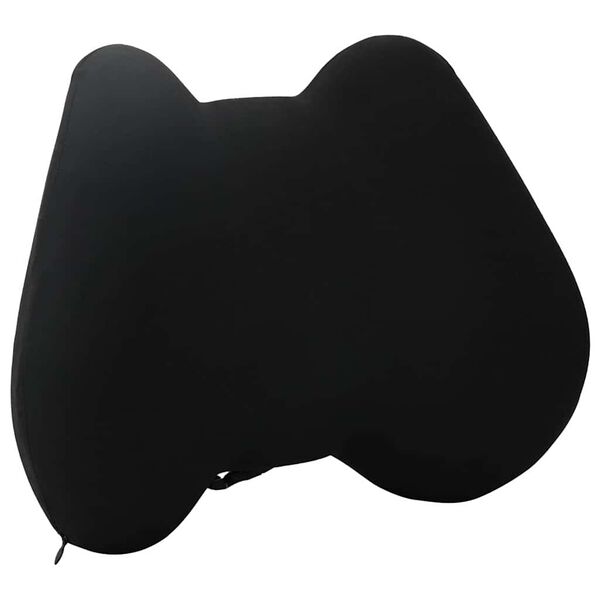 vidaXL Poduszka pod plecy Czarny Pianka z pamięcią 40 x 32 x 13 cm