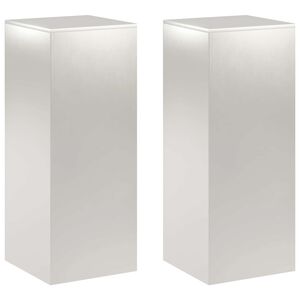 vidaXL Stojak na rośliny 2 pcs srebrny 40 x 40 x 100 cm Stal