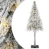 vidaXL Choinka z 150 diodami LED z podstawą Biały 120 cm PE i stal