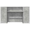 vidaXL Biurko recepcyjne betonowe szare 180x50x103,5 cm drewno klejone