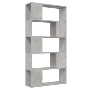 vidaXL Regał na książki/przegroda, szarość betonu, 80x24x155 cm