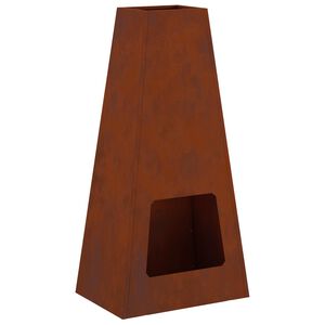 vidaXL Bowl ogniskowy Rdzawy 50 x 35 x 100 cm Stal kortenowska