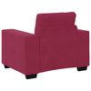 vidaXL Sofa Fotel Wino Czerwone 60 cm Aksamit