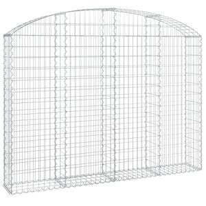 vidaXL Łukowaty kosz gabionowy 200x30x140/160 cm, galwanizowane żelazo