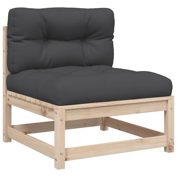 vidaXL 10-cz. zestaw wypoczynkowy do ogrodu, z poduszkami, lita sosna